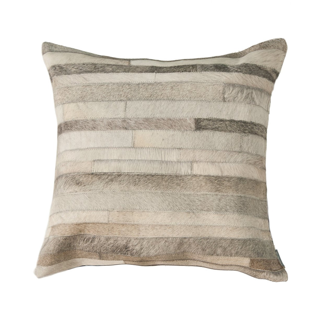 Natural Home Decor Torino Madrid Cowhide Pillow | 1-Piece | 22"x22" Image 1