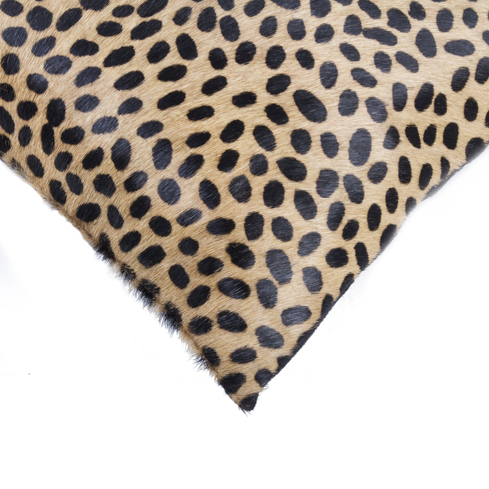 Natural  Torino Togo Cowhide Pillow  2-Piece  Cheetah Image 2