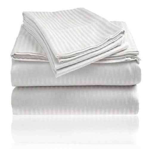 Embossed Striped Bed Sheet Collection (4-Piece) Image 9