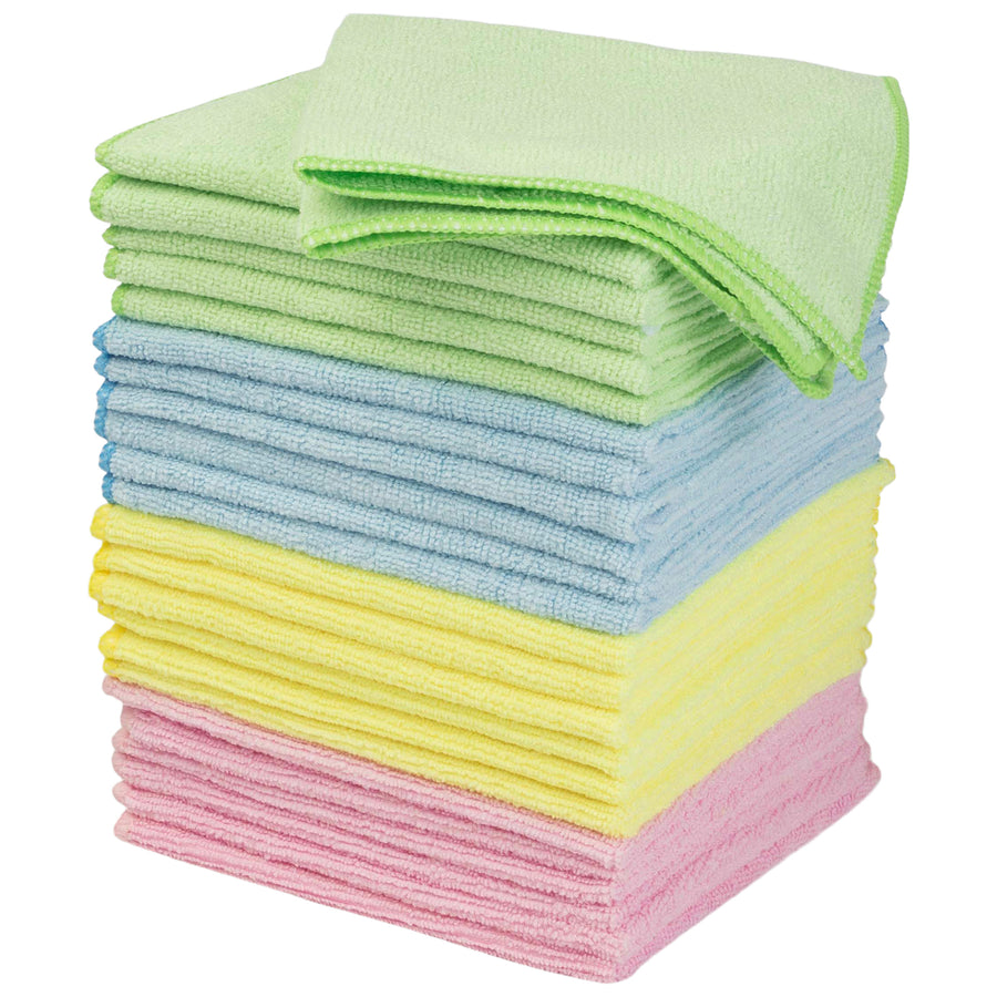Microfiber Cleaning Cloth Set 24pack Microfiber Towels 12.6in Cleaning Rags Image 1