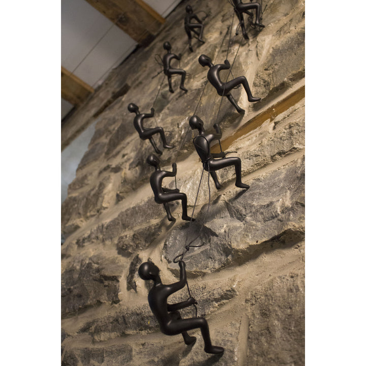 Climbing Man  Classic Wall-Art Sculpture  Black  1 Image 3
