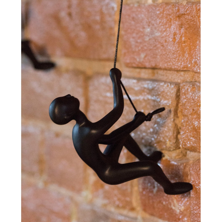 Climbing Man  Classic Wall-Art Sculpture  Black  1 Image 5