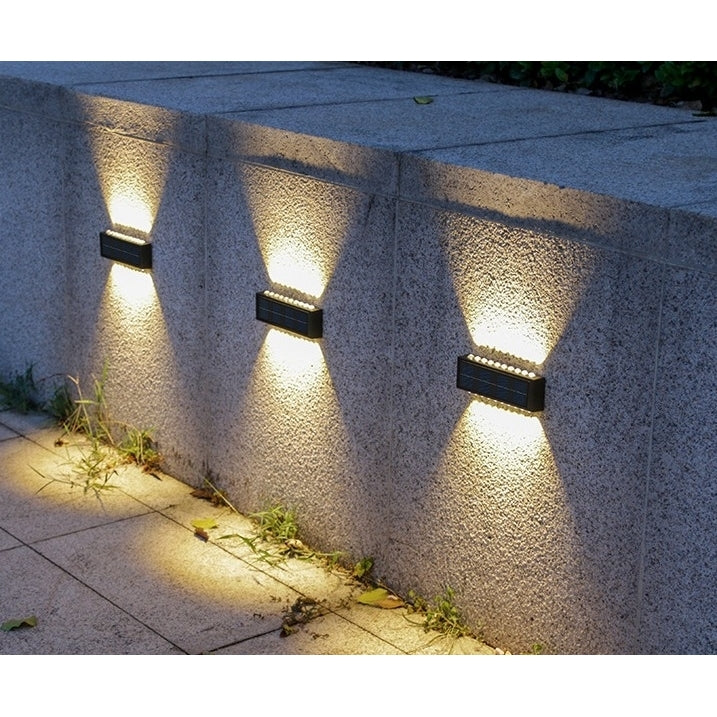 4-Pack Solar Outdoor Wall LED Light Image 5