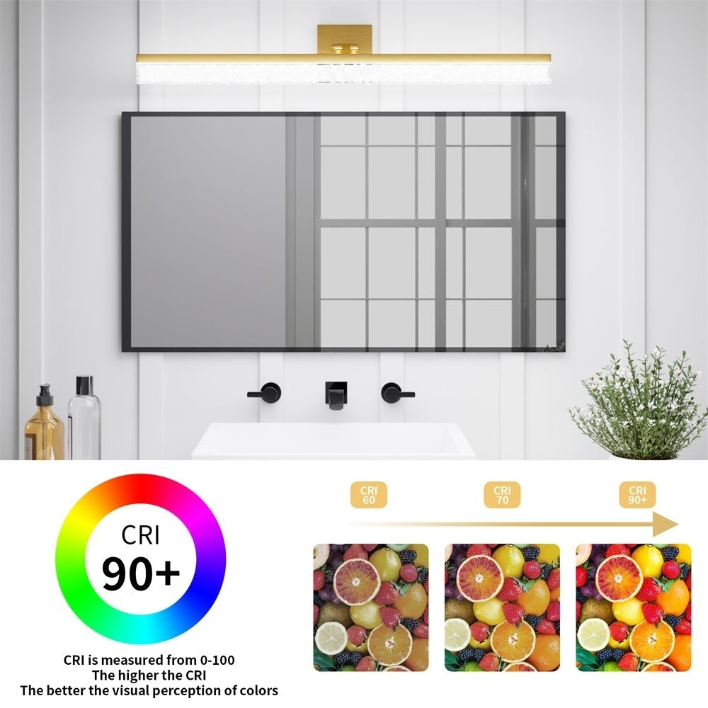 ExBrite 31.50" Modern LED Vanity Light - Sleek Bathroom Mirror Front Lighting Fixture Image 9