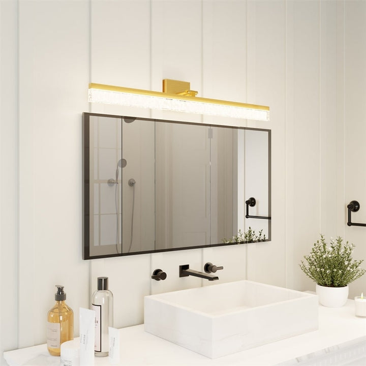 ExBrite 31.50" Modern LED Vanity Light - Sleek Bathroom Mirror Front Lighting Fixture Image 11