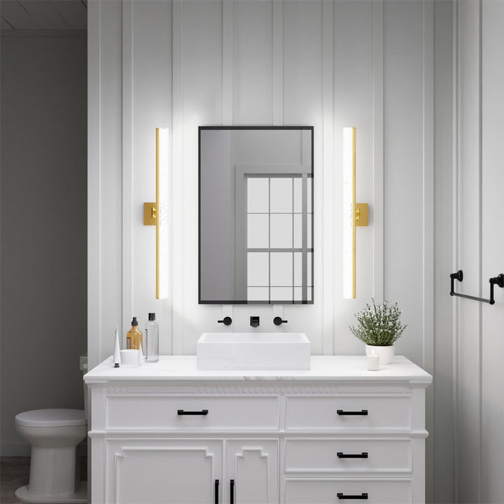 ExBrite 31.50" Modern LED Vanity Light - Sleek Bathroom Mirror Front Lighting Fixture Image 12