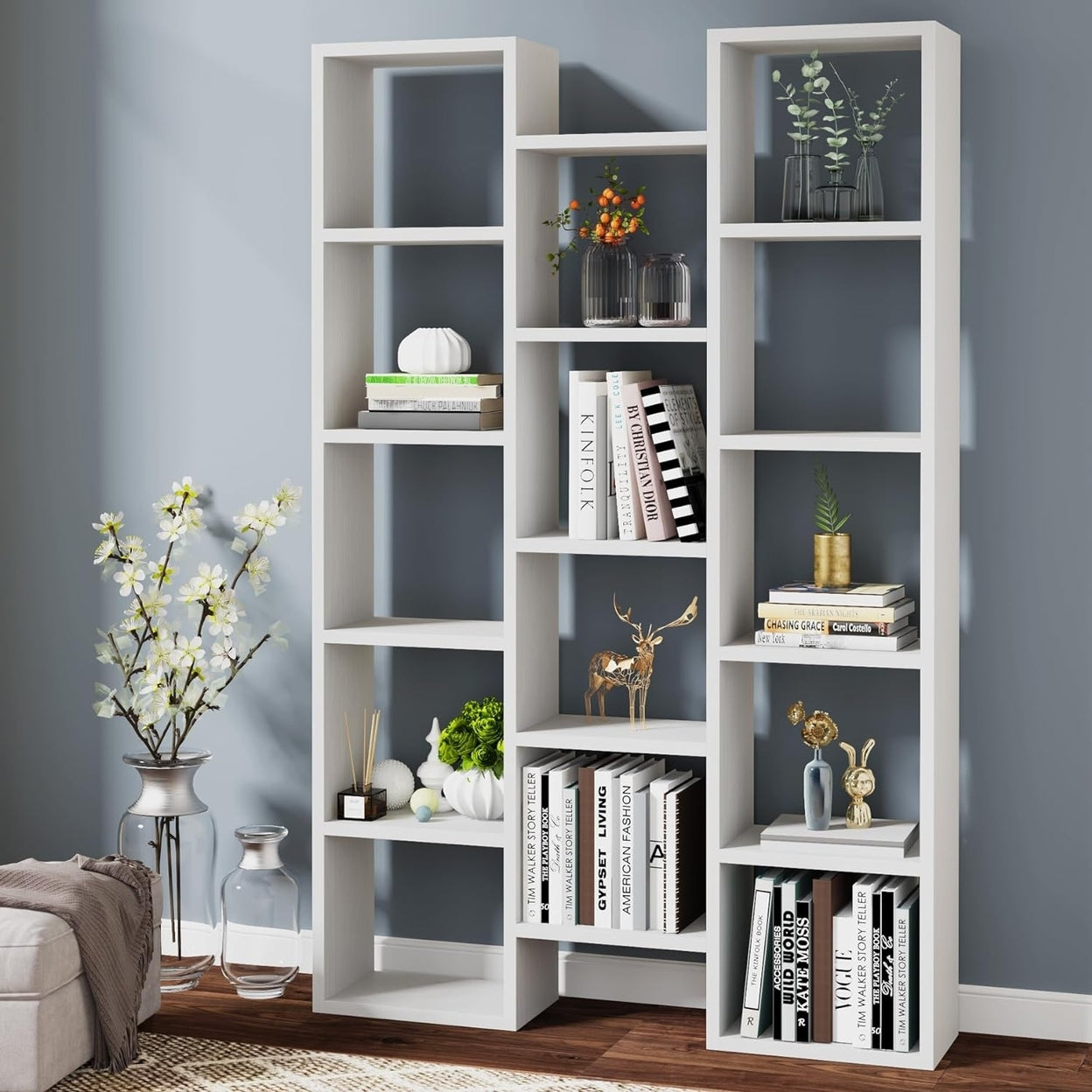 Tribesigns Modern Bookcase, 5-Shelf Storage Organizer Bookshelf with 1 –  Dot & Bo