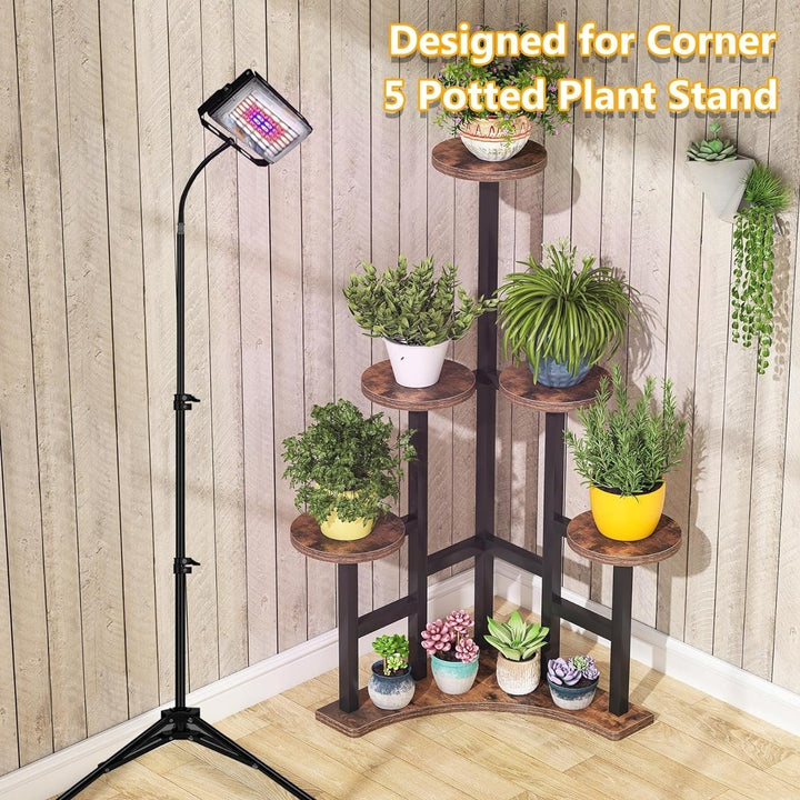 Tribesigns Corner Plant Stand Indoor, 6 Tiered Plant Shelf Flower Stand, Tall Multiple Potted Plant Holder Rack Planter Image 5