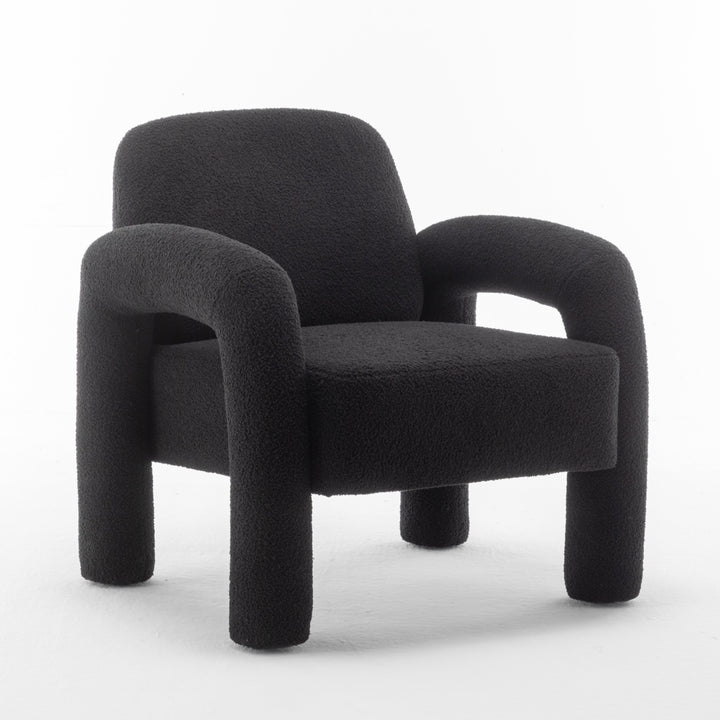 Modern Unique Design Upholstered Accent Chair for Living Room Image 1