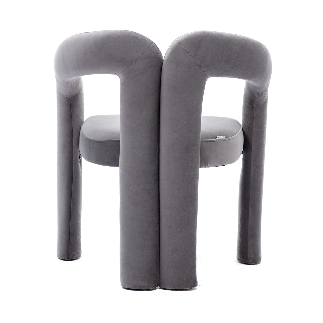 SEYNAR Contemporary Upholstered Accent Dining Chair, Armchair, Set of 2-Grey Image 6
