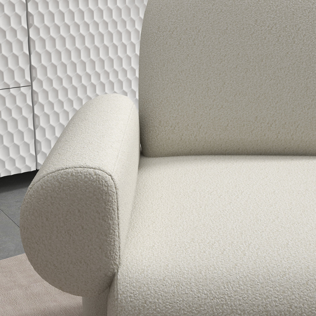 SEYNAR Mid Century Modern Velvet Rolled Accent Armchair, set of 2 Image 11