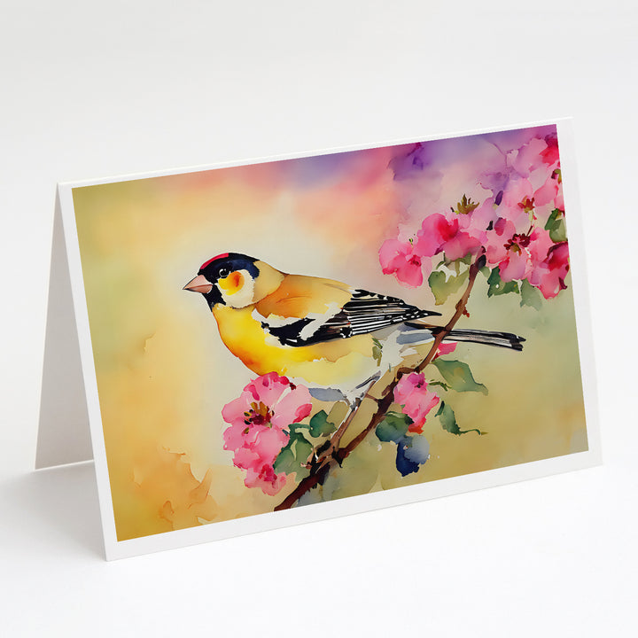 Goldfinch Greeting Cards Pack of 8 Image 1