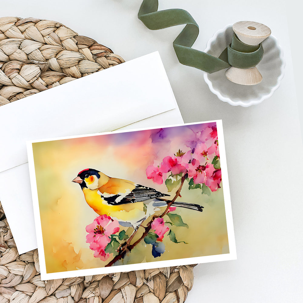 Goldfinch Greeting Cards Pack of 8 Image 2
