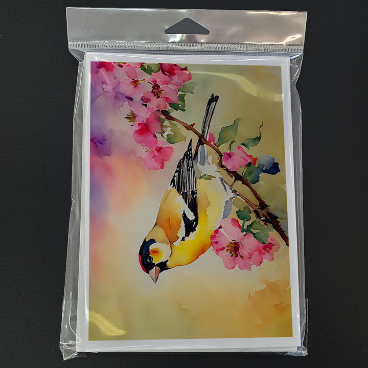 Goldfinch Greeting Cards Pack of 8 Image 3
