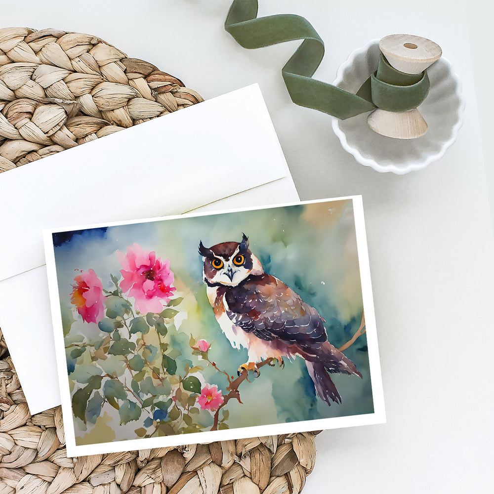 Spectacled Owl Greeting Cards Pack of 8 Image 2