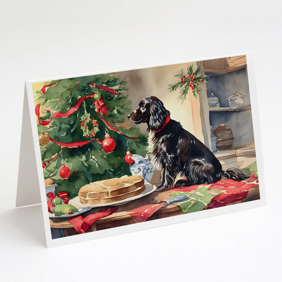 Boykin Spaniel Christmas Cookies Greeting Cards Pack of 8 Image 1