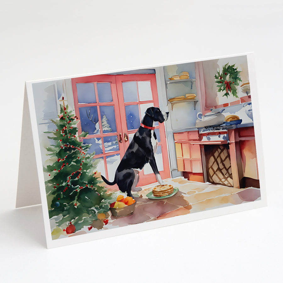 Great Dane Christmas Cookies Greeting Cards Pack of 8 Image 1