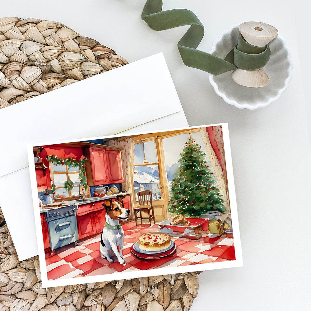 Jack Russell Terrier Christmas Cookies Greeting Cards Pack of 8 Image 2