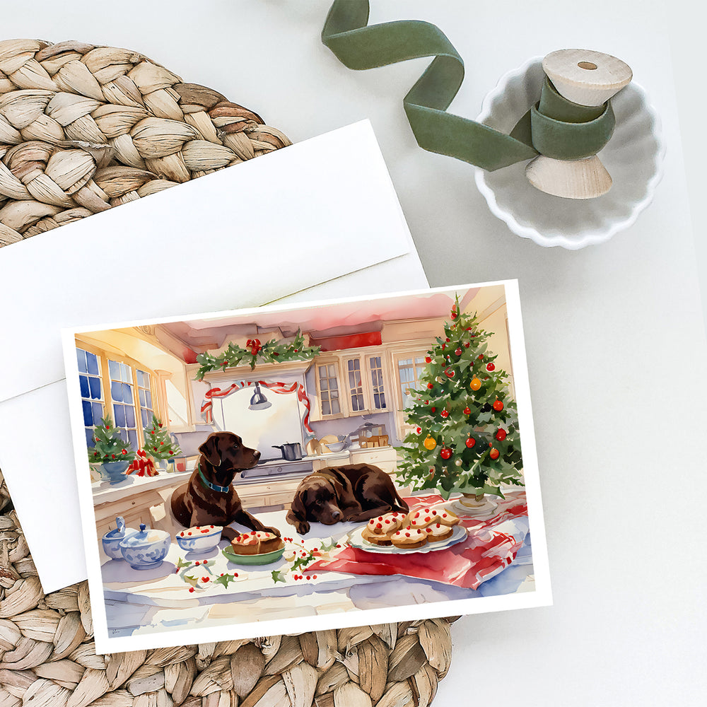 Labrador Retriever Christmas Cookies Greeting Cards Pack of 8 Image 2
