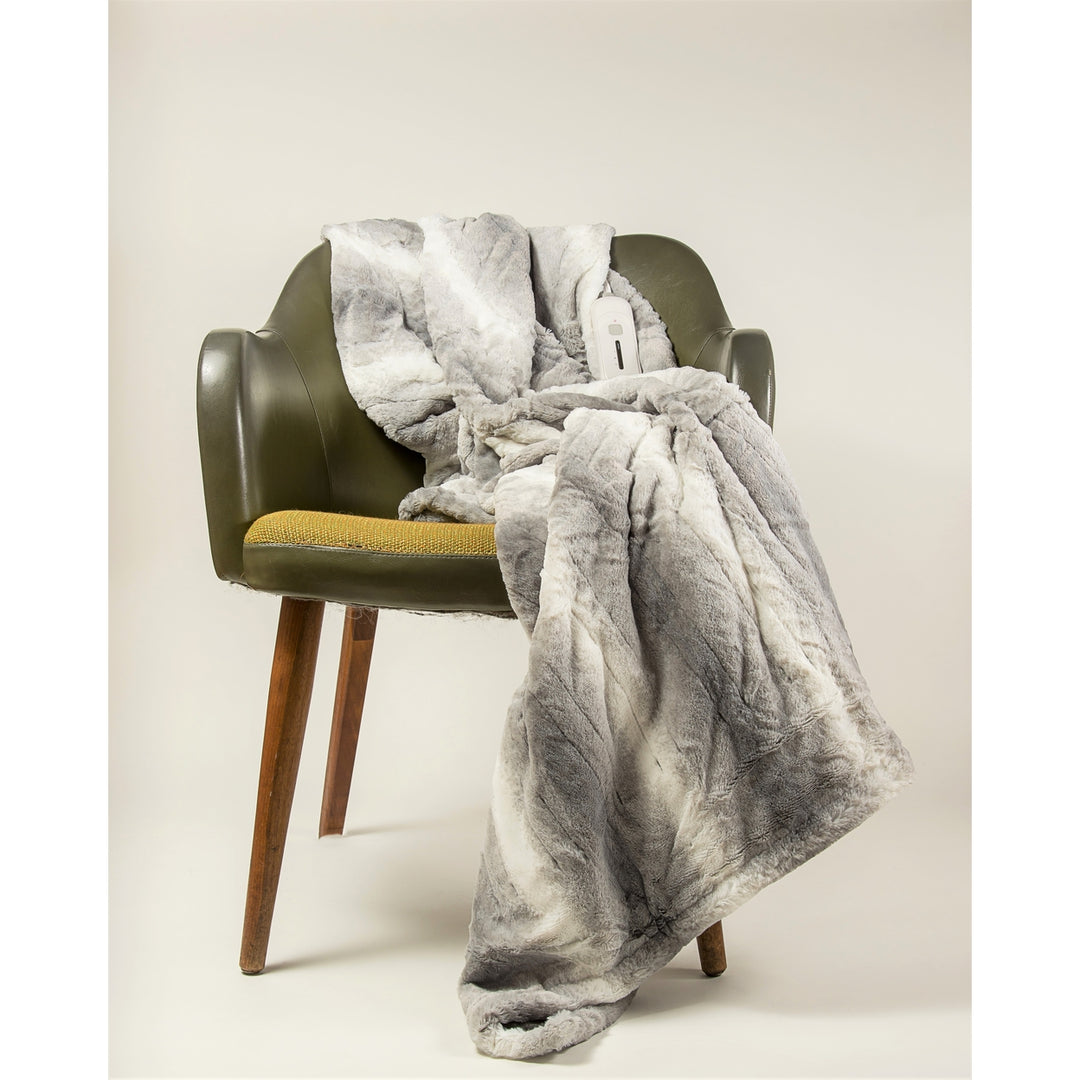 Luxe  Classic Heated Faux faux Throw  1-Piece  50"x60"  1 Image 8
