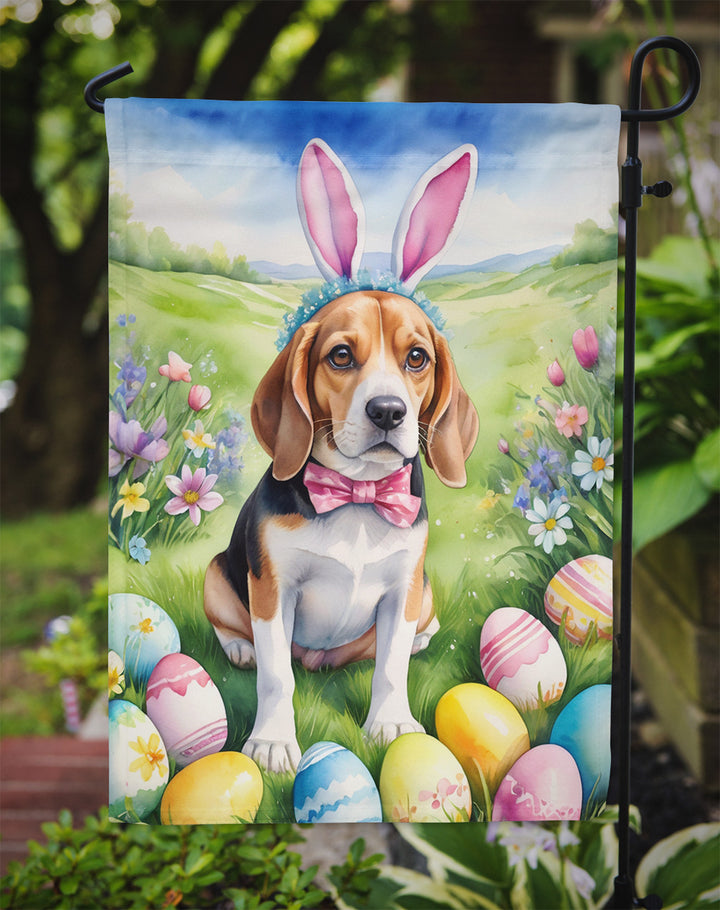 Beagle Easter Egg Hunt Garden Flag Image 3