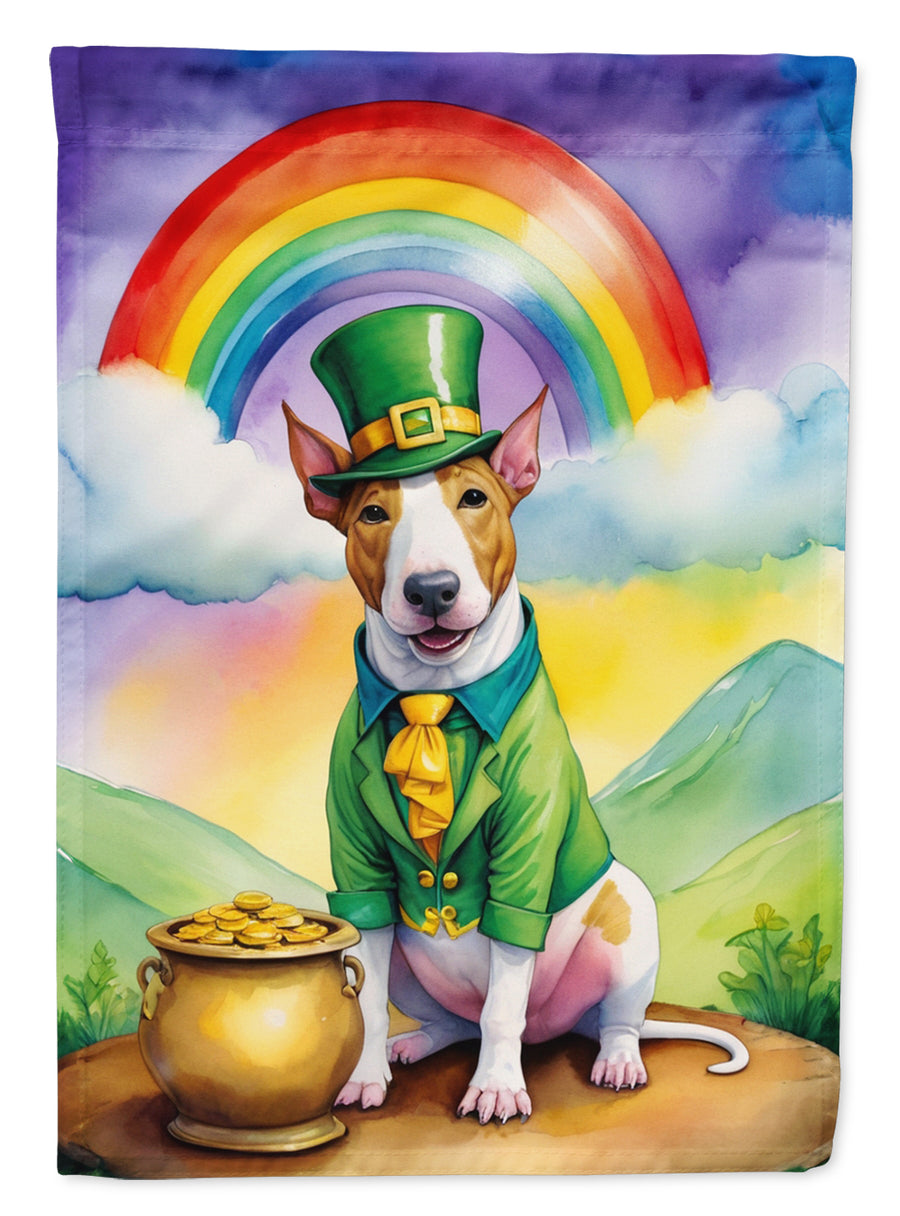 English Bull Terrier St Patricks Day House Flag Image 1