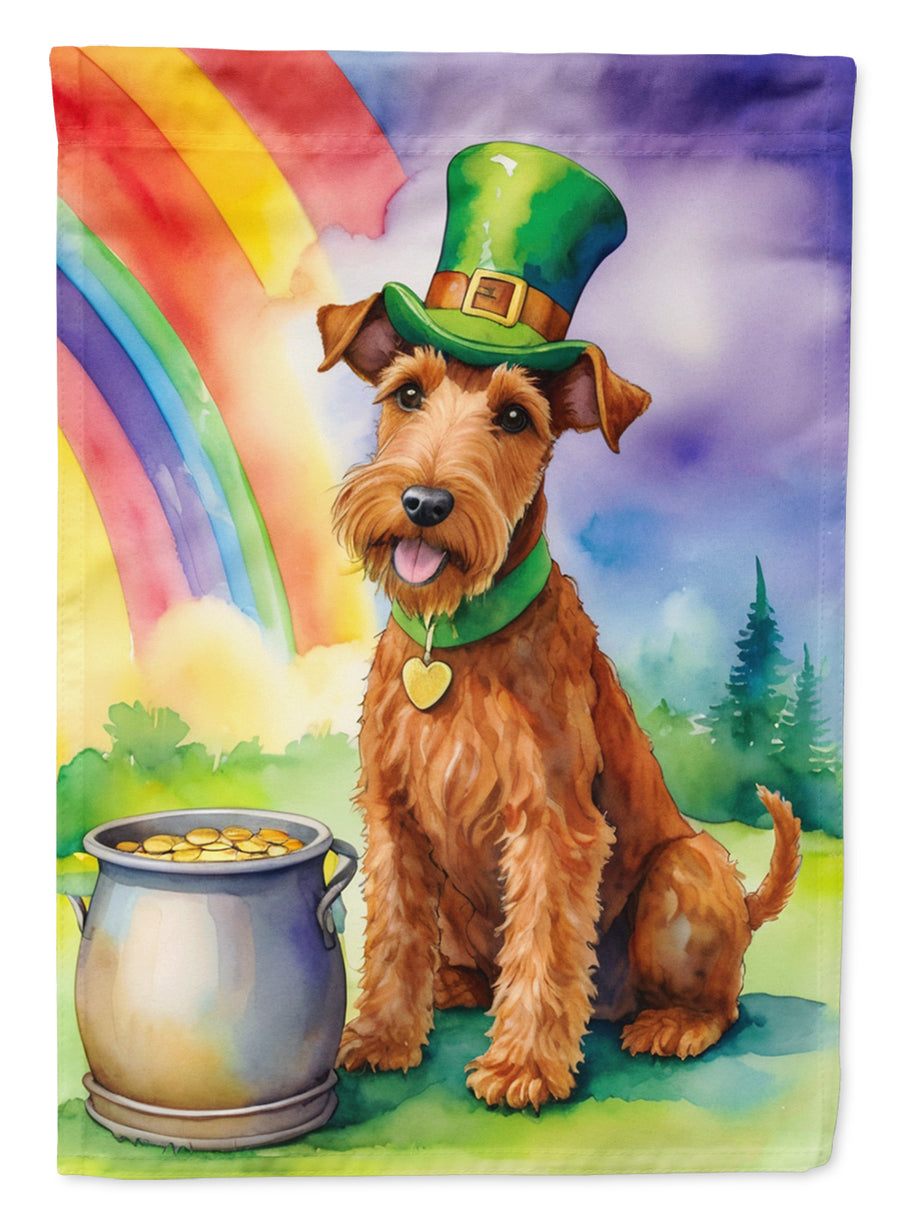 Irish Terrier St Patricks Day House Flag Image 1