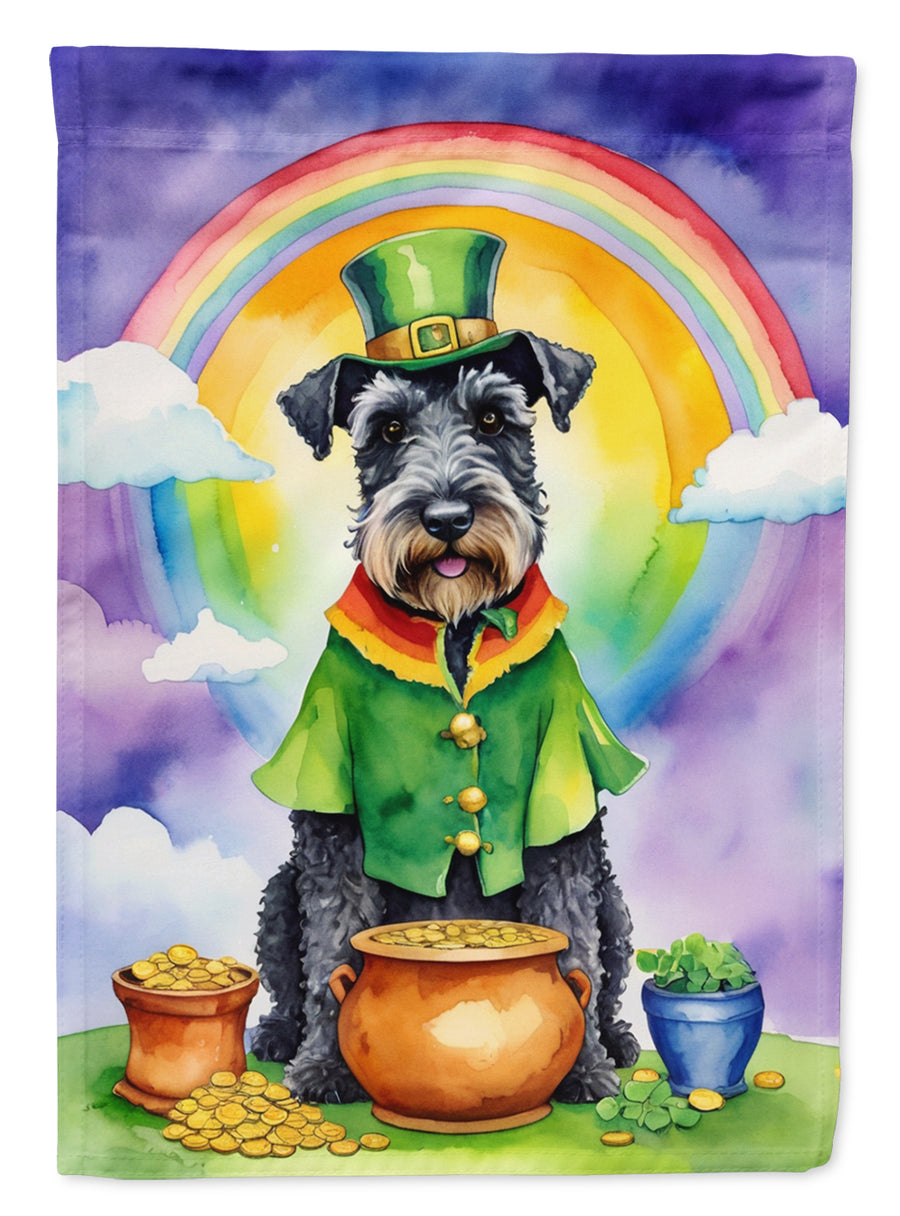 Kerry Blue Terrier St Patricks Day House Flag Image 1