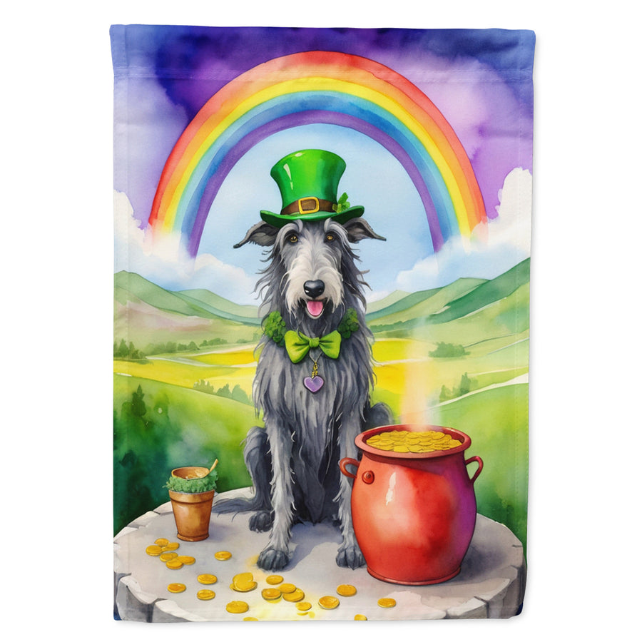 Scottish Deerhound St Patricks Day House Flag Image 1