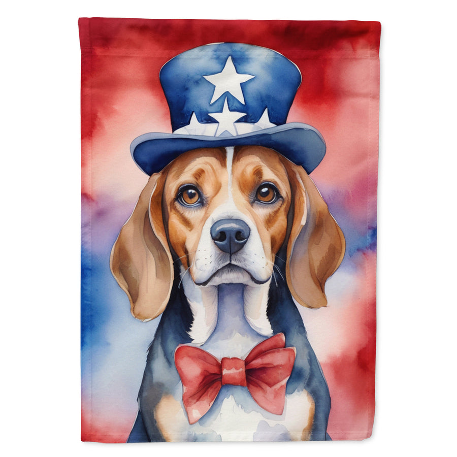 Beagle Patriotic American Garden Flag Image 1