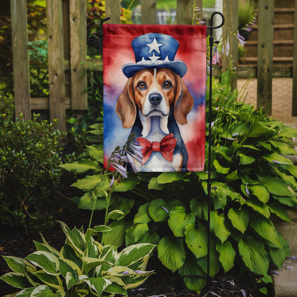 Beagle Patriotic American Garden Flag Image 2