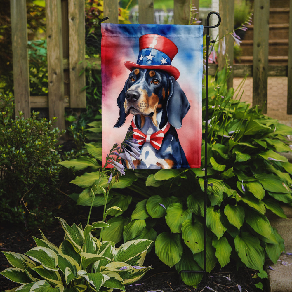 Bluetick Coonhound Patriotic American Garden Flag Image 2