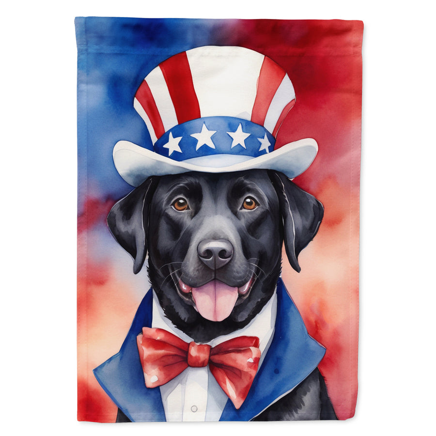 Labrador Retriever Patriotic American Garden Flag Image 1