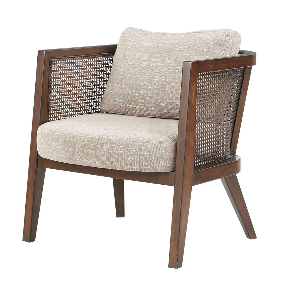 Gracie Mills Mollie Mid-Century Cane Upholstered Accent Chair - GRACE-10179 Image 2