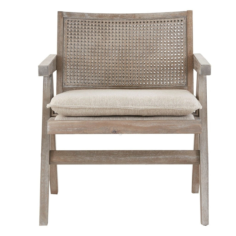 Gracie Mills Kendra Rattan Harmony Accent Chair with Solid Hardwood Frame - GRACE-10232 Image 1