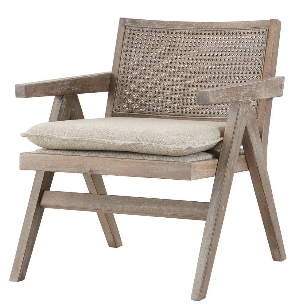 Gracie Mills Kendra Rattan Harmony Accent Chair with Solid Hardwood Frame - GRACE-10232 Image 2