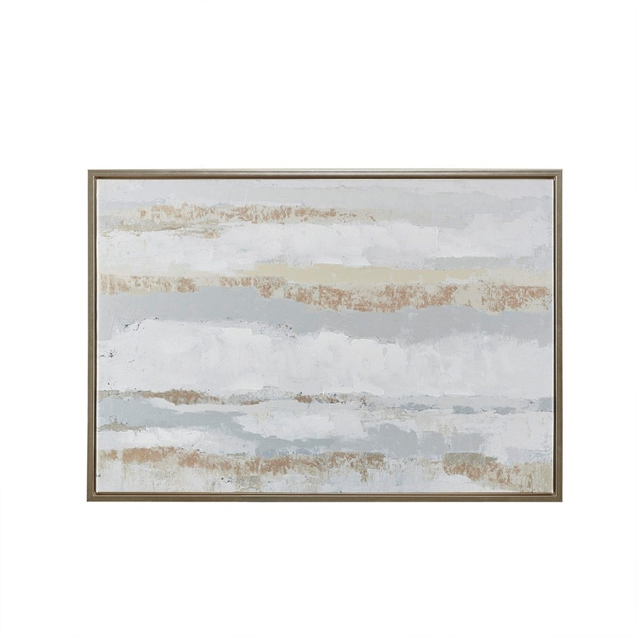 Gracie Mills Murphy Hand-Embellished Gold Foil Abstract Canvas Ar - GRACE-10289 Image 1