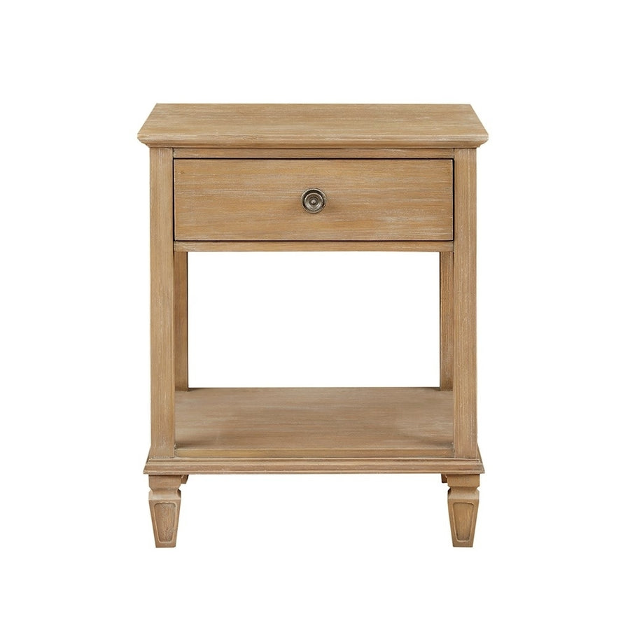 Gracie Mills Bolton Bedside Table with Drawer and Storage Shelf - GRACE-10770 Image 1