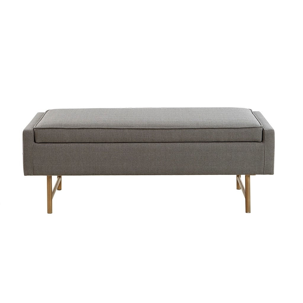 Gracie Mills Harvey Upholstered Accent Bench with Metal legs - GRACE-12127 Image 3
