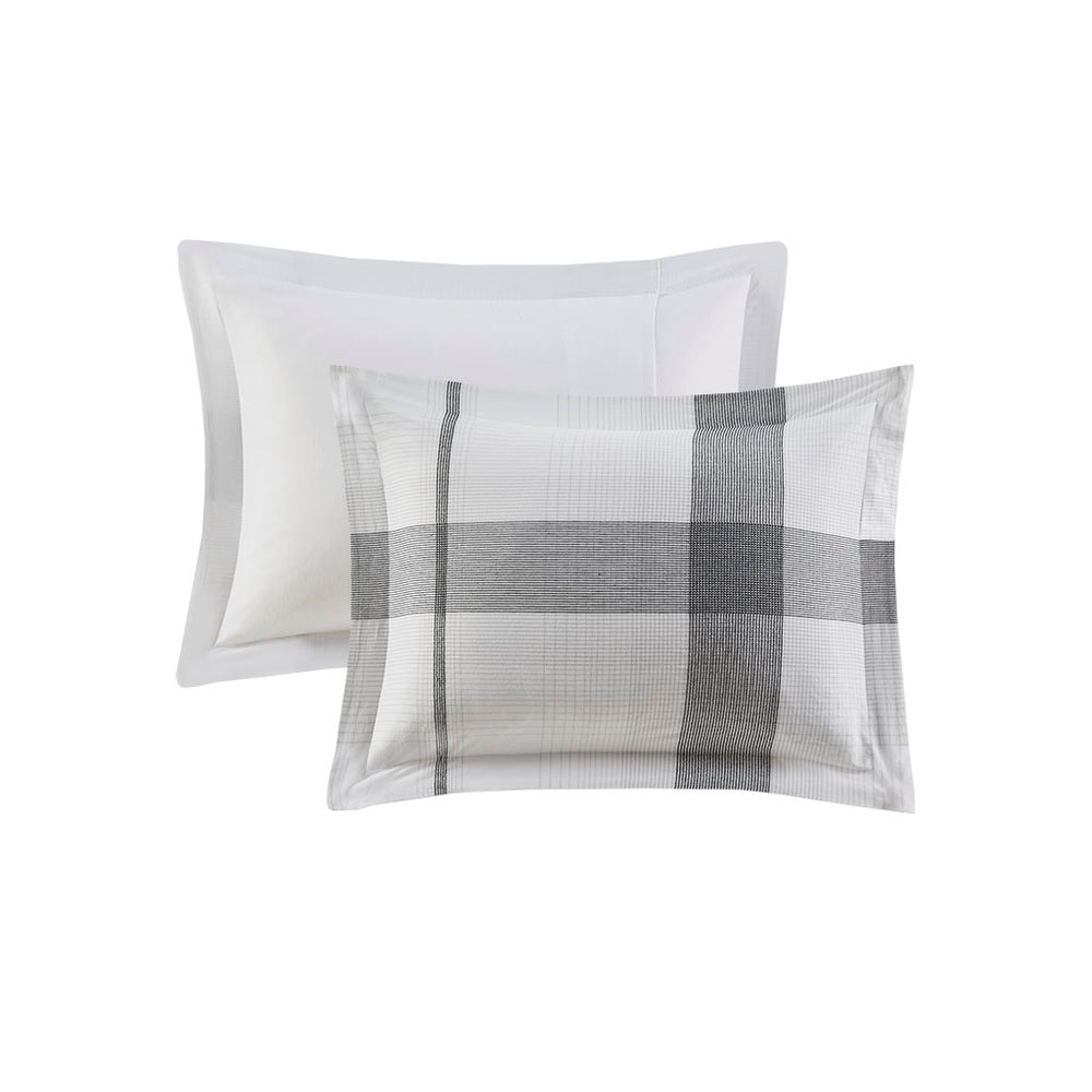 Gracie Mills Oriande Modern Plaid Cotton Duvet Cover Set - GRACE-14359 Image 2