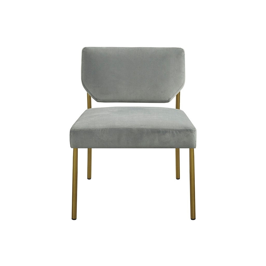 Gracie Mills Estella Modern Metal Frame Slipper Chair - GRACE-14386 Image 1
