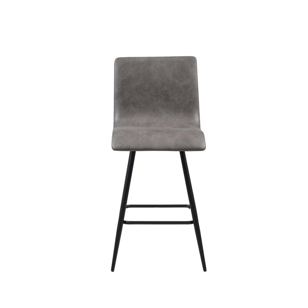 Gracie Mills Lynnette Contemporary Faux Upholstered Counter Stool - GRACE-14690 Image 2