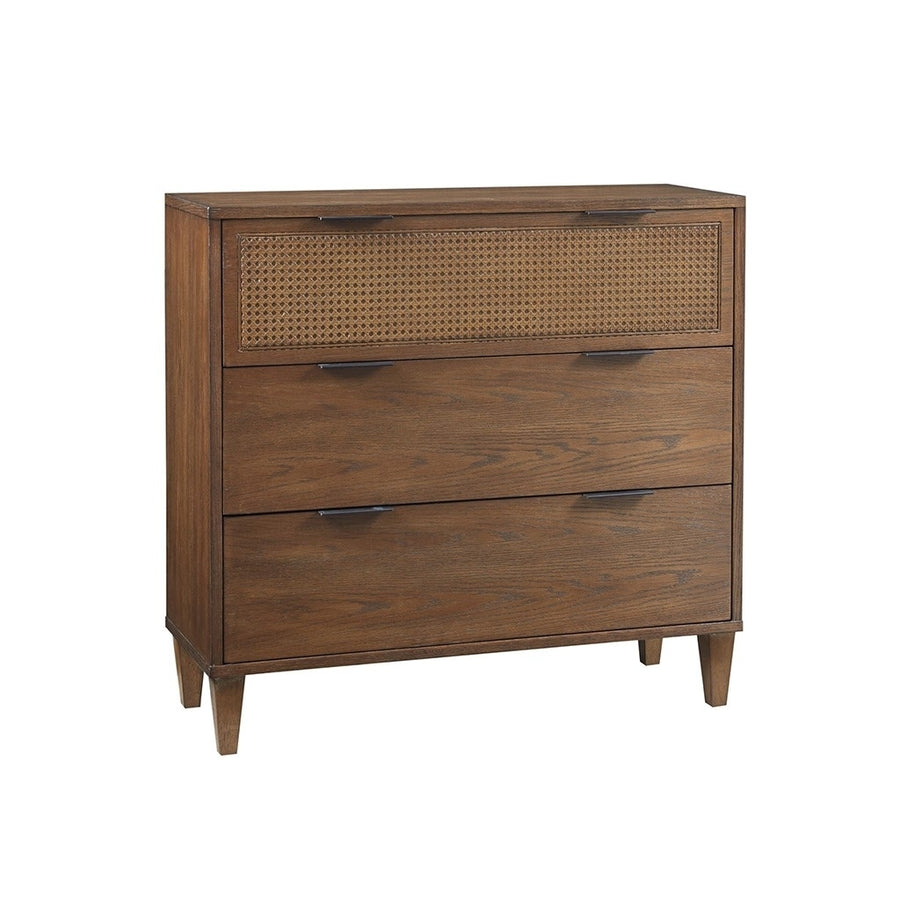 Gracie Mills Vito 3-Drawer Cane Accent Chest - GRACE-14741 Image 1