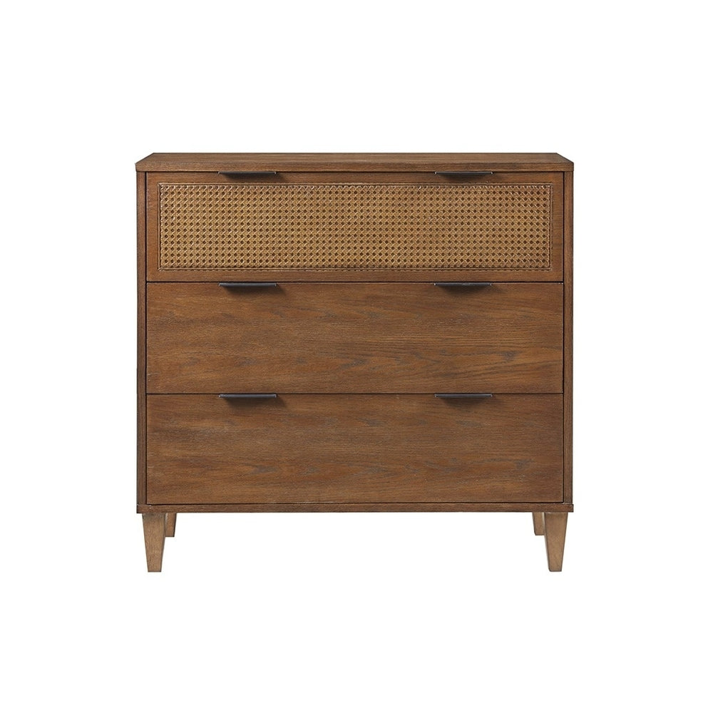 Gracie Mills Vito 3-Drawer Cane Accent Chest - GRACE-14741 Image 2