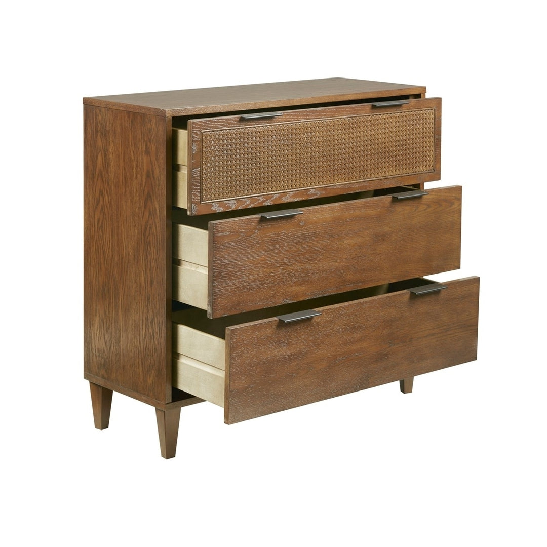 Gracie Mills Vito 3-Drawer Cane Accent Chest - GRACE-14741 Image 3