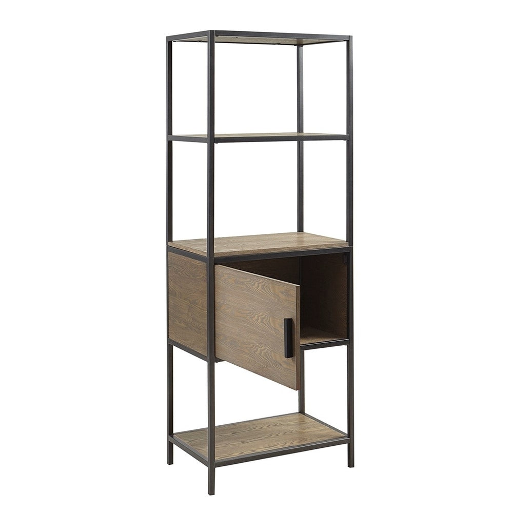 Gracie Mills Carleen 3-Shelf Bookcase with Storage Cabinet - GRACE-14961 Image 2