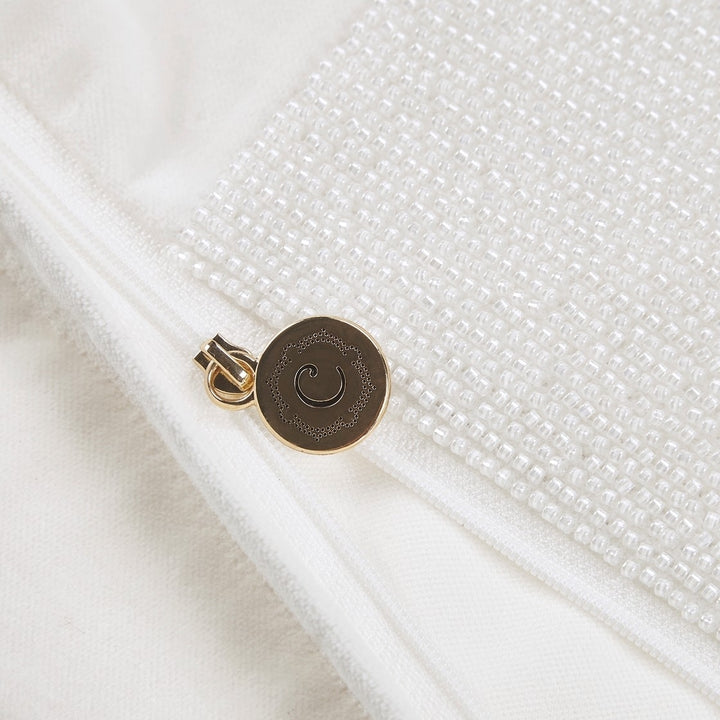 Gracie Mills Berry Beaded Cotton Velvet Oblong Decor Pillow - GRACE-15095 Image 2