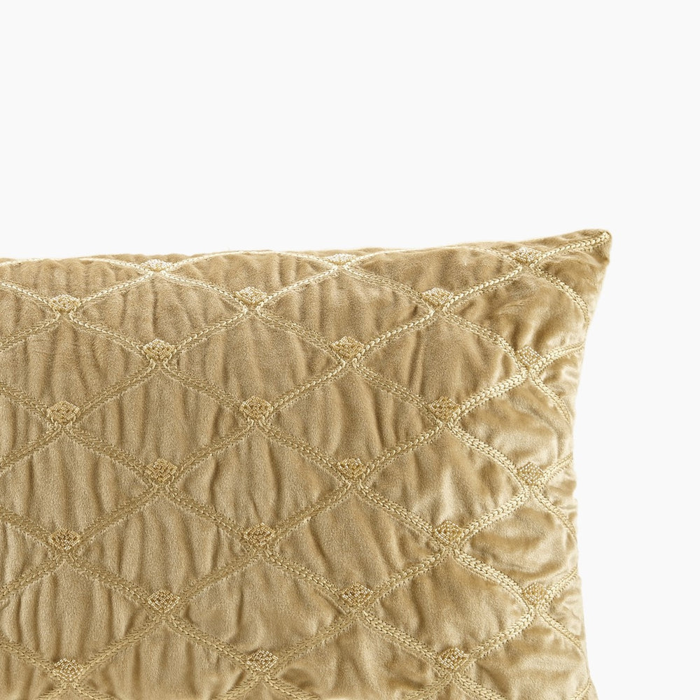 Gracie Mills Brad Foxtail Stitched Velvet Oblong Decor Pillow - GRACE-15152 Image 2