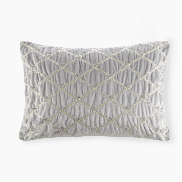 Gracie Mills Brad Foxtail Stitched Velvet Oblong Decor Pillow - GRACE-15152 Image 6