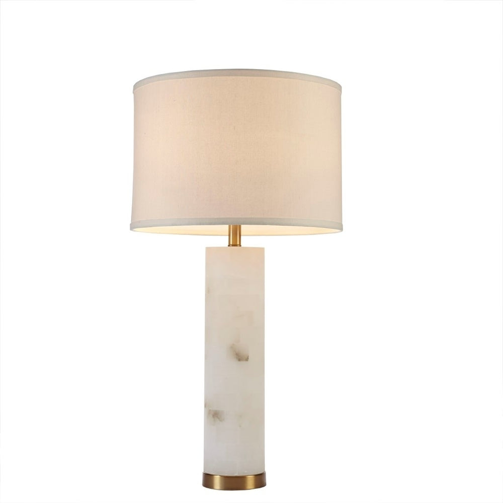 Gracie Mills Shea Illuminate Your Space with Elegance: Alabaster Table Lamp - GRACE-9529 Image 2